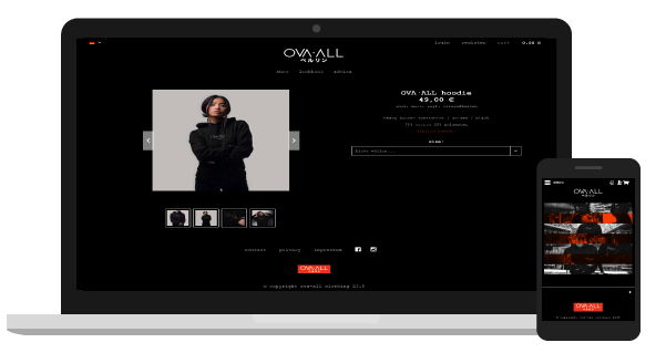 OnlineShop created with Shopware 5